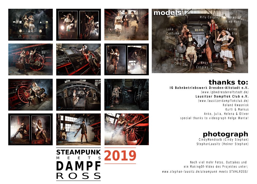 STEAMPUNK MEET DAMPF-ROSS(Part 1 von 4) Kalender 2019