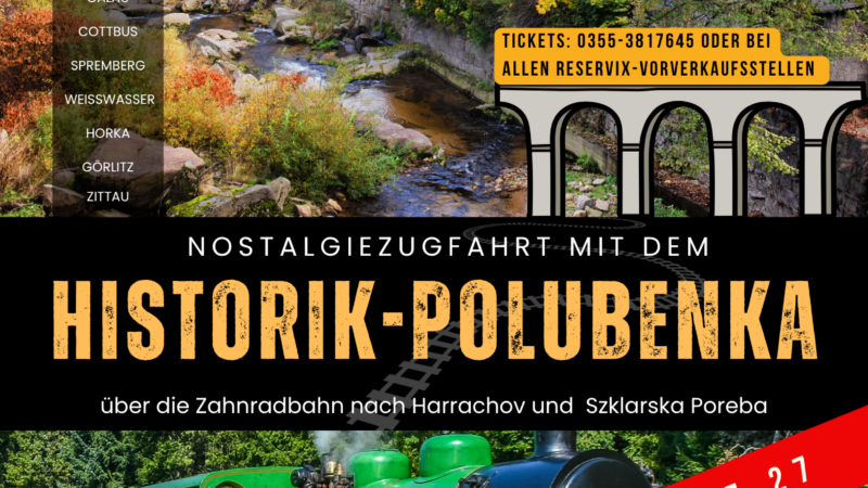 VERSCHOBEN: „Historik-Polubenka“- über die Zahnradbahn und nach Szklarska Poreba